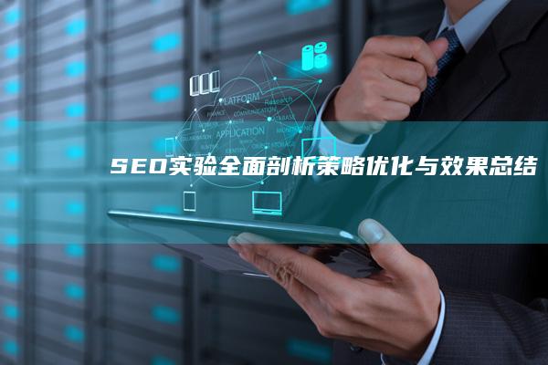 SEO实验全面剖析：策略优化与效果总结